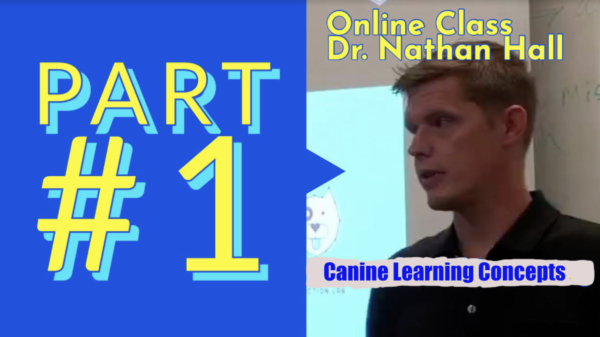 Dr. Nathan Hall Canine Learning Concepts