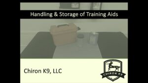 Handling and Storage of Training Aids