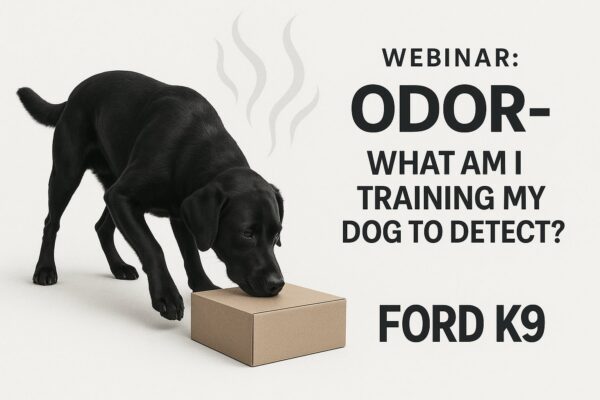 Odor and What Am I Training My Dog to Detect